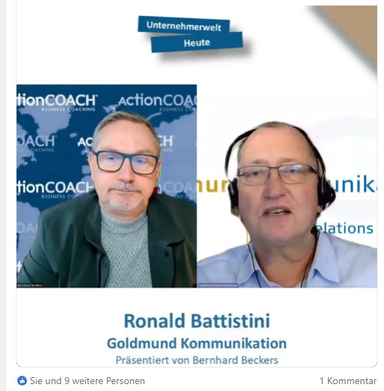 Ronald Battistini und Bernhard Beckers im Gespräch.